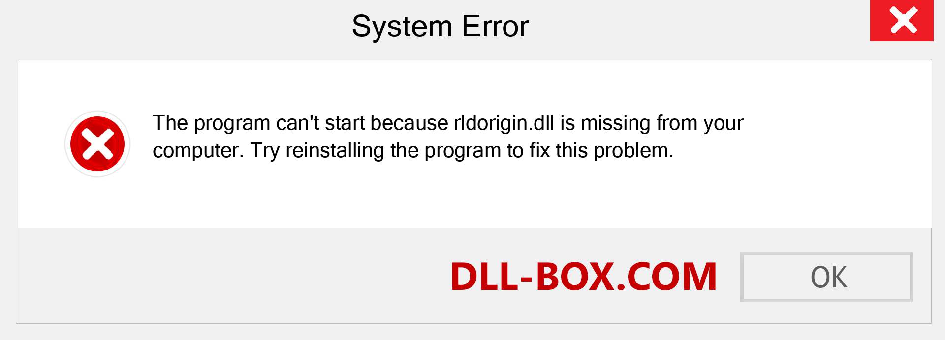  rldorigin.dll file is missing?. Download for Windows 7, 8, 10 - Fix  rldorigin dll Missing Error on Windows, photos, images